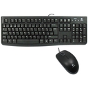 Kit Teclado y Mouse Logitech MK120 USB Negro