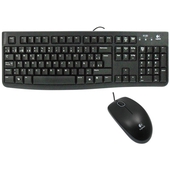 Teclado y Mouse Alámbrico Logitech MK120 USB Windows Estándar Negro