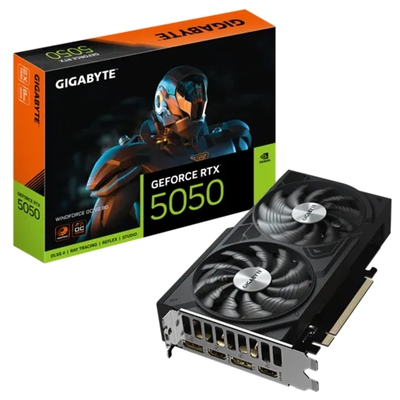 Adquiere tu Tarjeta De Video Gigabyte RTX 5050 WINDFORCE OC V2 8G GDDR6 en nuestra tienda informática online o revisa más modelos en nuestro catálogo de Tarjetas de Video Gigabyte