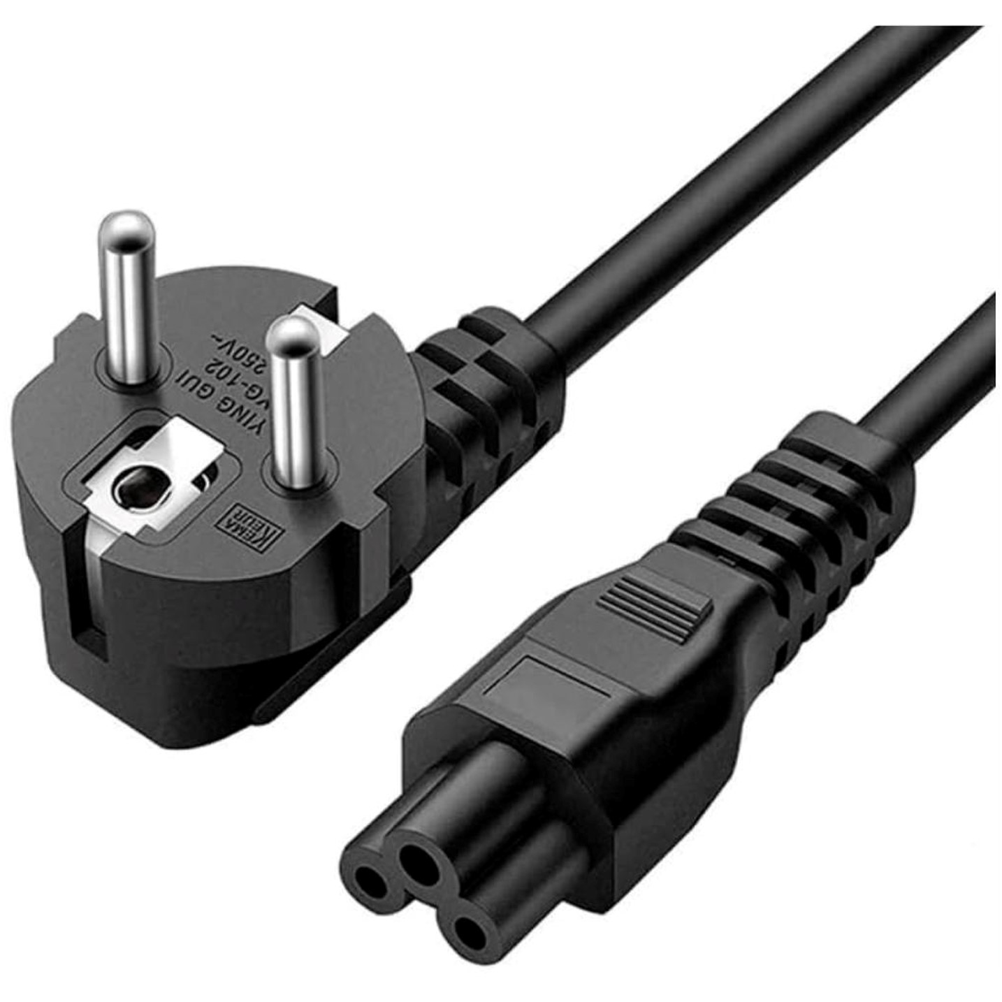 Cable De Poder Trebol C5 a Shuko Trautech De 1.80 Mts