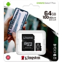 Memoria MicroSD Kingston Canvas Select 64GB Adaptador SD