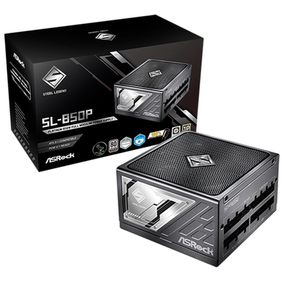 Adquiere tu Fuente De 850W 80 Plus Platinum Asrock SL-850P Steel Legend en nuestra tienda informática online o revisa más modelos en nuestro catálogo de Fuentes de Poder AsRock
