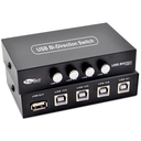 Conmutador Switch USB 2.0 4x1 TrauTech Para Impresoras