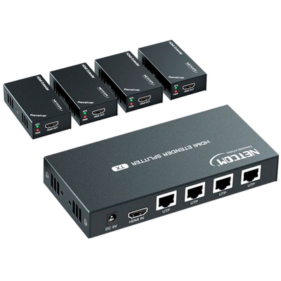Adquiere tu Splitter Extensor HDMI 1x4 60Hz De 60 Metros Netcom en nuestra tienda informática online o revisa más modelos en nuestro catálogo de Adaptadores Extensores Netcom