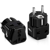 Adaptador Enchufe Schuko a Toma Universal TrauTech