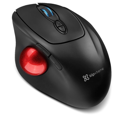 Adquiere tu Mouse Klip Xtreme ErgoBall, inalámbrico, de 400 a 4800 DPI, 7 botones, 2.4 GHz. Negro en nuestra tienda informática online o revisa más modelos en nuestro catálogo de Mouse Ergonómico Klip Xtreme