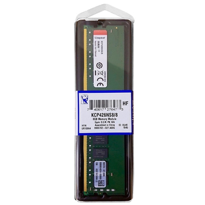 Adquiere tu Memoria Ram Kingston 8GB DDR4 2666 MHz CL19 non-ECC 1.2V en nuestra tienda informática online o revisa más modelos en nuestro catálogo de DIMM DDR4 Kingston