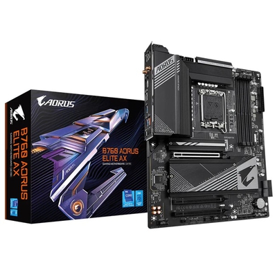 Adquiere tu Placa Gigabyte B760 AORUS ELITE AX rev. 1.0 LGA1700 HDMI DP en nuestra tienda informática online o revisa más modelos en nuestro catálogo de Placas Madre Gigabyte