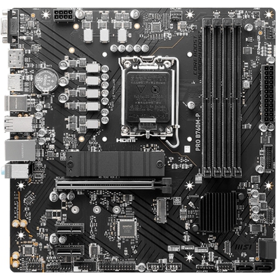 Adquiere tu Placa MSI PRO B760M-P Intel B760 LGA1700 HDMI DP VGA en nuestra tienda informática online o revisa más modelos en nuestro catálogo de Placas Madre MSI 