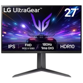 Monitor Gamer LG 27" UltraGear Plano FHD 180Hz HDMI DP