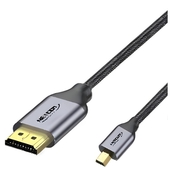 Cable Micro HDMI A HDMI Netcom De 5 Metros UHD 4K 60Hz V2.0
