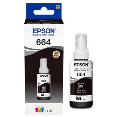 Adquiere tu Botella de Tinta Negra Epson 664 70ML en nuestra tienda informática online o revisa más modelos en nuestro catálogo de Cartuchos, Tintas Epson