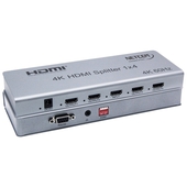 Splitter HDMI 1x4 Netcom v2.0 UHD 4K 60Hz