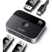 Conmutador DisplayPort 2 en 1 Bidireccional Ugreen 15708