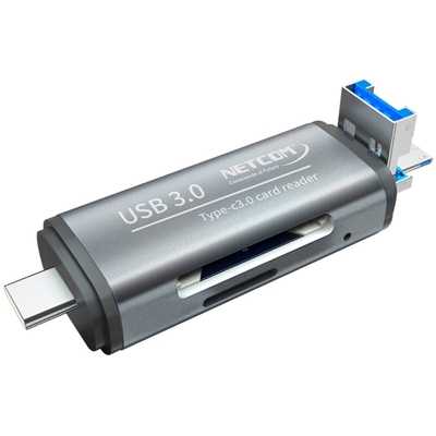 Adquiere tu Lector de Tarjetas USB 3 en 1 SD/MicroSD Plug & Play en nuestra tienda informática online o revisa más modelos en nuestro catálogo de Lectores de Memorias y Tarjetas Netcom