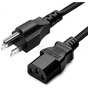 Cable De Poder C13 a Nema 5-15P Trautech De 3 Mts 3*18 AWG