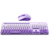 Kit Teclado y Mouse Inalámbrico Antryx WS-970 Morado