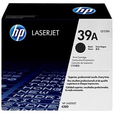 Adquiere tu Toner HP 39A, LaserJet serie 4300, negro (18K) en nuestra tienda informática online o revisa más modelos en nuestro catálogo de Toners HP
