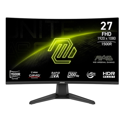 Adquiere tu Monitor Curvo Gaming MSI MAG 276CF E20 27" 200HZ FHD HDMI DP en nuestra tienda informática online o revisa más modelos en nuestro catálogo de Monitores MSI 