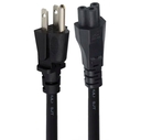Cable De Poder Trebol C5 a Nema 5-15P Trautech De 1.80 Mts
