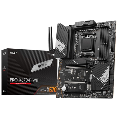 Adquiere tu Placa MSI PRO X670-P WIFI Chipset AMD X670 AM5 HDMI DP en nuestra tienda informática online o revisa más modelos en nuestro catálogo de Placas Madre MSI 