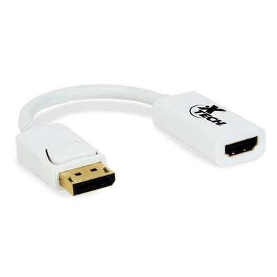 Adquiere tu Adaptador DisplayPort a HDMI Hembra Xtech XTC-358 Color Blanco en nuestra tienda informática online o revisa más modelos en nuestro catálogo de Adaptadores y Cables Xtech