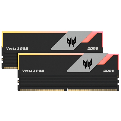 Adquiere tu Memoria DDR5 32GB (2x16GB) Predator Vesta II RGB 6000MHz en nuestra tienda informática online o revisa más modelos en nuestro catálogo de DIMM DDR5 Otras Marcas