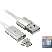 Cable USB-A 2.0 a USB-C V8 Magnético Netcom De 1 Metro