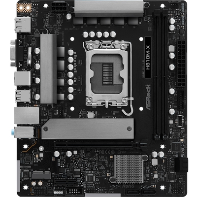 Adquiere tu Placa AsRock H810M-X Intel H810 LGA 1851 VGA HDMI DP en nuestra tienda informática online o revisa más modelos en nuestro catálogo de Placas Madre AsRock