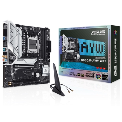 Adquiere tu Placa Asus B650M-AYW WIFI AMD B650 AM5 HDMI en nuestra tienda informática online o revisa más modelos en nuestro catálogo de Placas Madre Asus