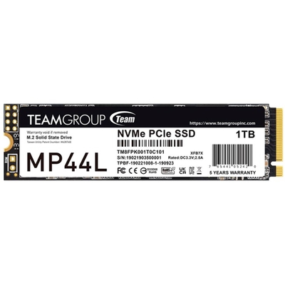Adquiere tu Disco Sólido M.2 1TB NVMe TeamGroup MP44L SSD PCIe 4X4 en nuestra tienda informática online o revisa más modelos en nuestro catálogo de Discos Sólidos M.2 Teamgroup
