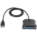 Cable USB a Paralelo DB25 Trautech De 1 Metro