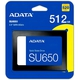 Adquiere tu Disco Sólido 2.5" 512GB Adata Ultimate SU650 SSD SATA III en nuestra tienda informática online o revisa más modelos en nuestro catálogo de Discos Sólidos 2.5" AData
