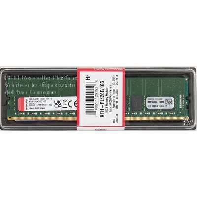 Adquiere tu Memoria Kingston 16GB DDR4 2666MHZ CL19 1.20V ECC en nuestra tienda informática online o revisa más modelos en nuestro catálogo de Memorias Propietarias Kingston