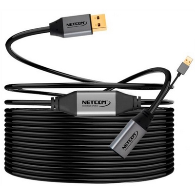 Adquiere tu Cable Extensor USB 3.0 Activa 20 Mts Macho a Hembra Netcom en nuestra tienda informática online o revisa más modelos en nuestro catálogo de Cables Extensores USB Netcom