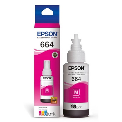 Adquiere tu Botella de Tinta Magenta Epson 664 70ML en nuestra tienda informática online o revisa más modelos en nuestro catálogo de Cartuchos, Tintas Epson