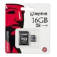 Adquiere tu Memoria Flash Kingston, 16GB microSDHC Clase 4, con Adaptador en nuestra tienda informática online o revisa más modelos en nuestro catálogo de Memorias Flash Kingston