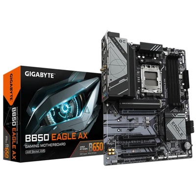 Adquiere tu Placa Gigabyte B650 EAGLE AX AMD B650 AM5 HDMI Displayport en nuestra tienda informática online o revisa más modelos en nuestro catálogo de Placas Madre Gigabyte
