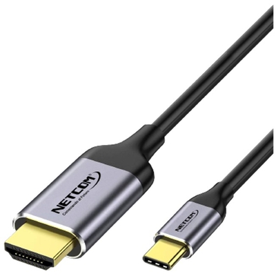 Adquiere tu Cable Adaptador USB C a HDMI Netcom De 1.8 Metros 4K 60Hz en nuestra tienda informática online o revisa más modelos en nuestro catálogo de Adaptador Convertidor Netcom