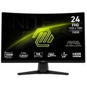 Monitor 23.6" MSI Gaming MAG 242C 180Hz FHD HDMI DP Curvo