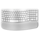 Teclado Inalámbrico Logitech Ergo Wave Bluetooth Blanco