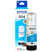 Botella De Tinta Epson T504 Cyan 70ml