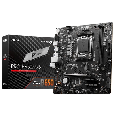 Adquiere tu Placa Para PC MSI PRO B650M-B AMD B650 AM5 HDMI VGA en nuestra tienda informática online o revisa más modelos en nuestro catálogo de Placas Madre MSI 