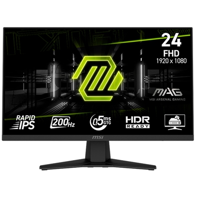 Adquiere tu Monitor Plano MSI MAG 244F 23.8” FHD 200 Hz HDMI Displayport en nuestra tienda informática online o revisa más modelos en nuestro catálogo de Monitores MSI 