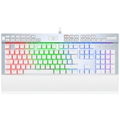 Teclado Gamer Redragon Yama K550 White Español Purple Switch