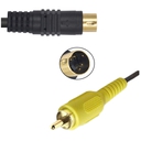 Cable S-Video De 4 Pines A 1 RCA Trautech De 1.80 Metros