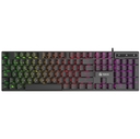 Teclado Gamer Teros TE-4072G RGB USB Español Negro