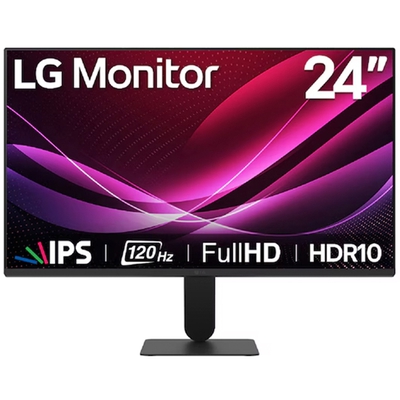 Adquiere tu Monitor Plano LG 24U411A-B 23.8" FHD 120HZ 5MS HDMI VGA en nuestra tienda informática online o revisa más modelos en nuestro catálogo de Monitores LG
