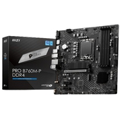 Placa MSI PRO B760M-P DDR4 B760 LGA1700 HDMI DP VGA mATX