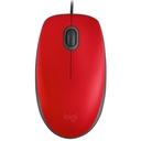 Mouse Logitech M110 1000 DPI Silent Rojo